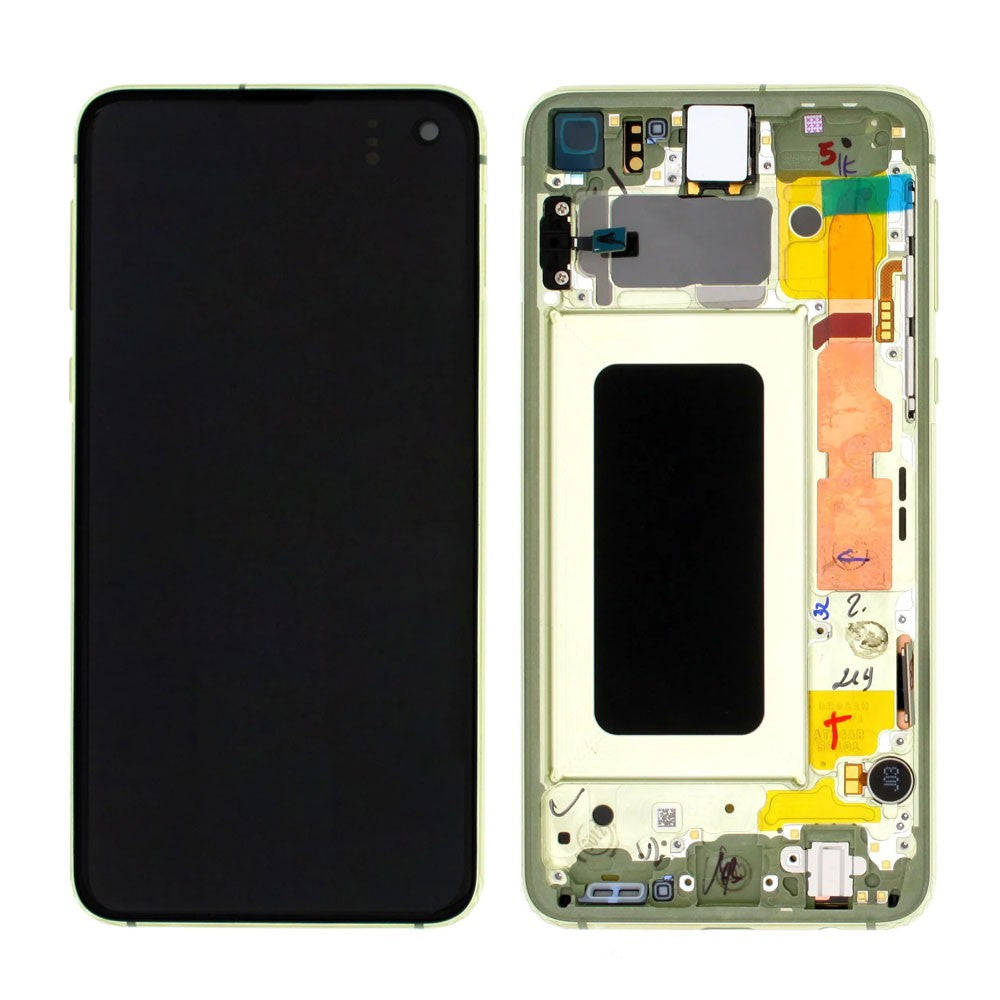 Samsung Galaxy S10E G970F OLED Screen Replacement Digitizer GH82-18852G (Gold)-Canary Yellow Samsung Galaxy S10E G970F OLED Screen Replacement Digitizer GH82-18852G (Gold)-Canary Yellow